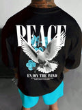 peace men tshirt oversized