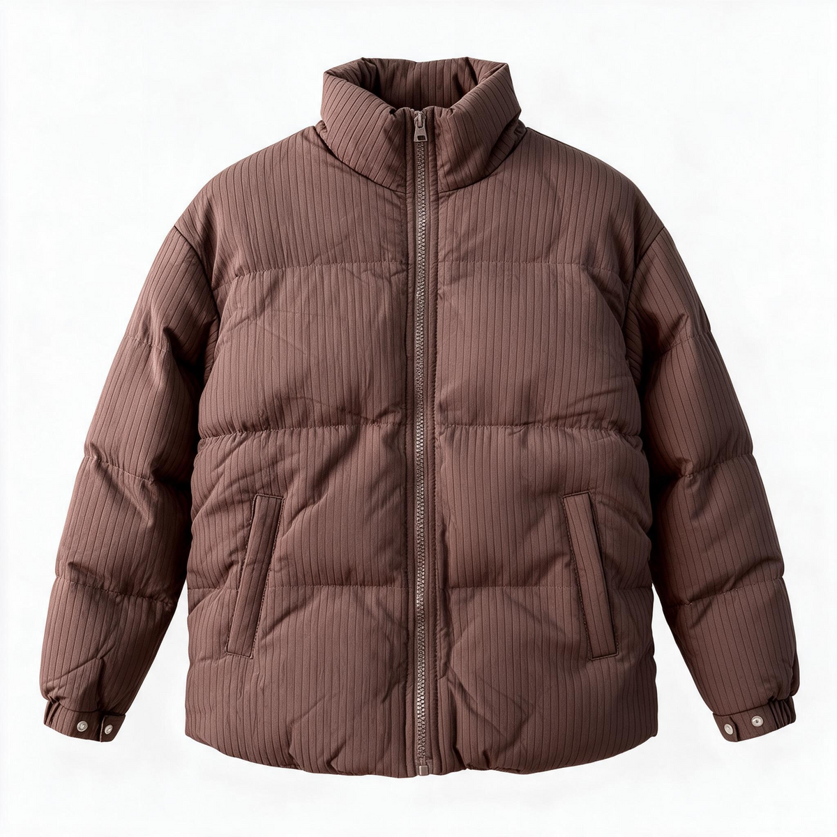 Premium Puffer Jacket – Brown