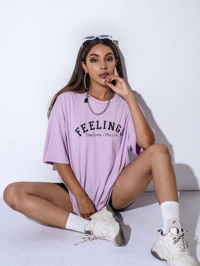 Feelings Women Oversized Tshirt