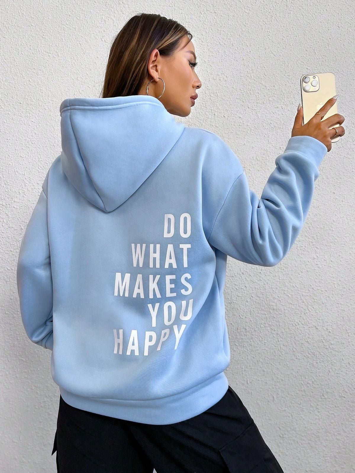 Do what makes you happy oversized hoodie