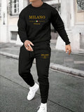 Men's Casual Daily Life Soft And Comfortable Versatile Sweatshirt Suit.
