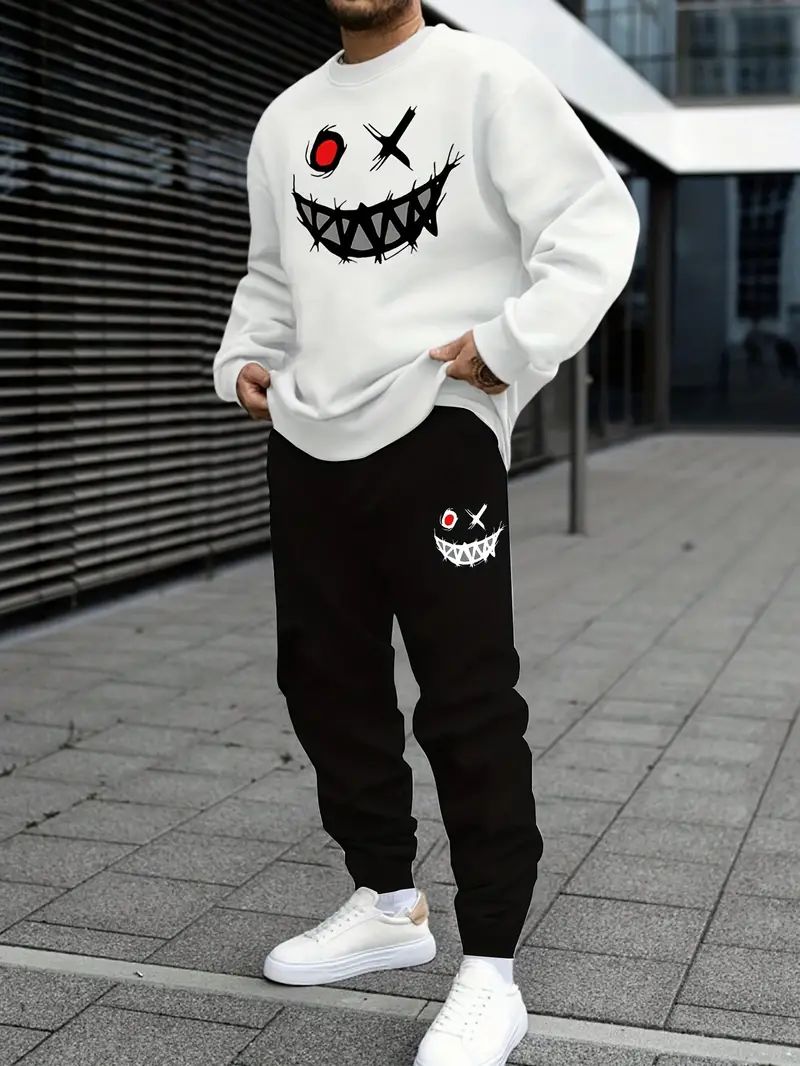 Men's Casual Daily Life Soft And Comfortable Versatile Sweatshirt Suit.