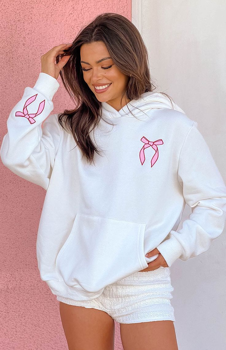 Elegant Beginning White Sweetie Hoodie