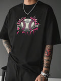 Baseball Lover Men's Funny TShirts Baseball Sports Funny TShirts 100% Pure Cotton Ideal Choice For Summer Sports