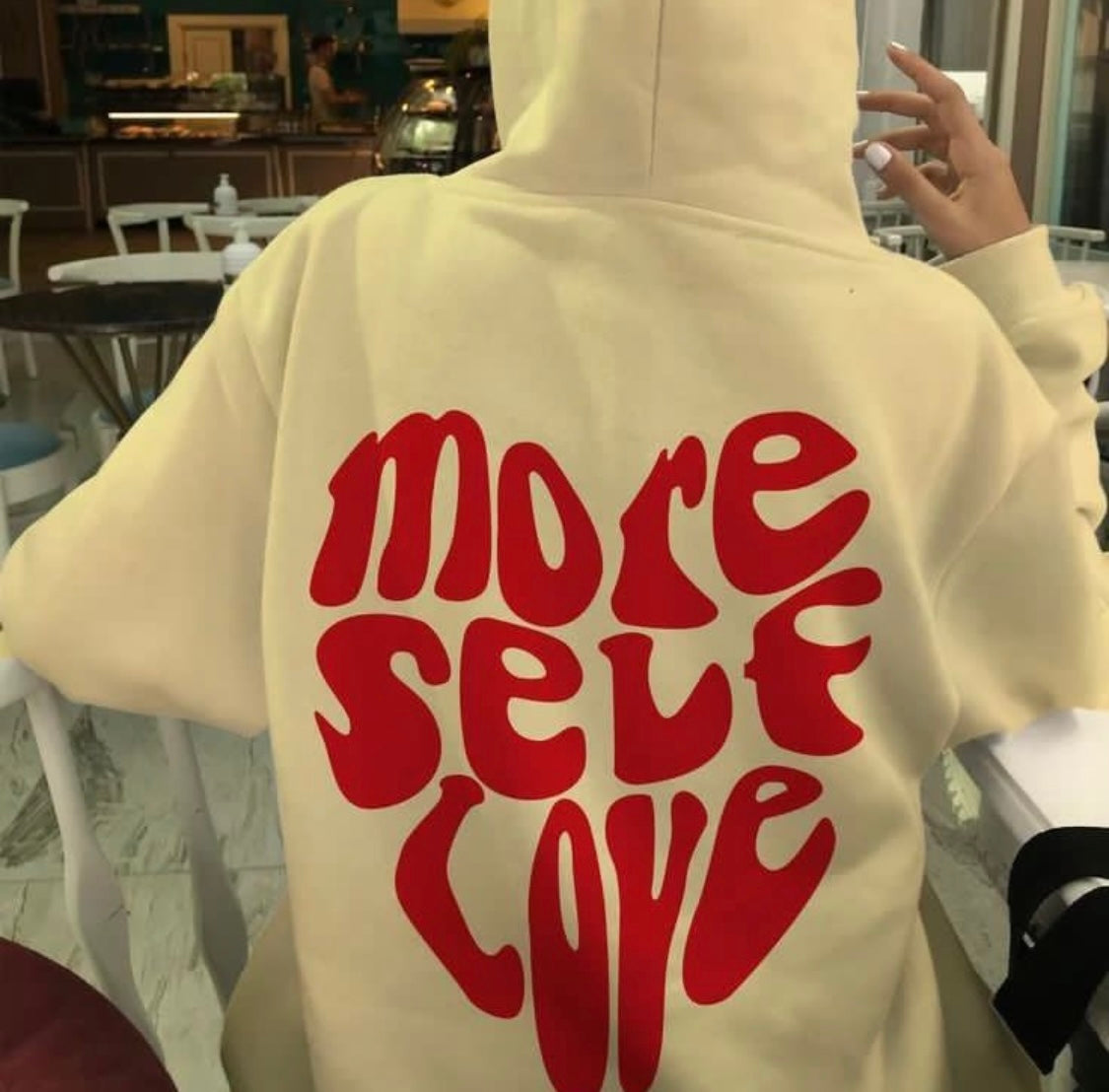 More self love oversized hoodie