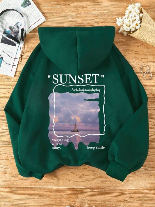 Sunset oversized hoodie