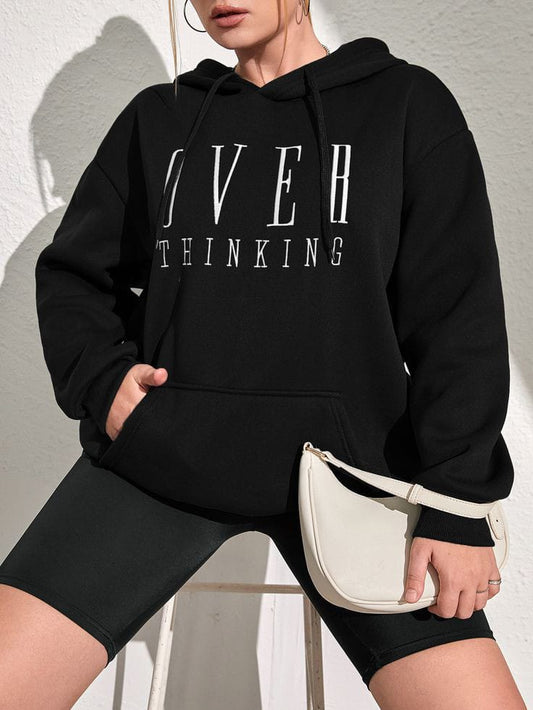 Over thinking hoodie oversized