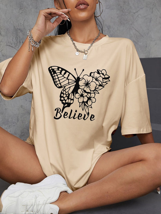 Believe Women Oversized Tshirt