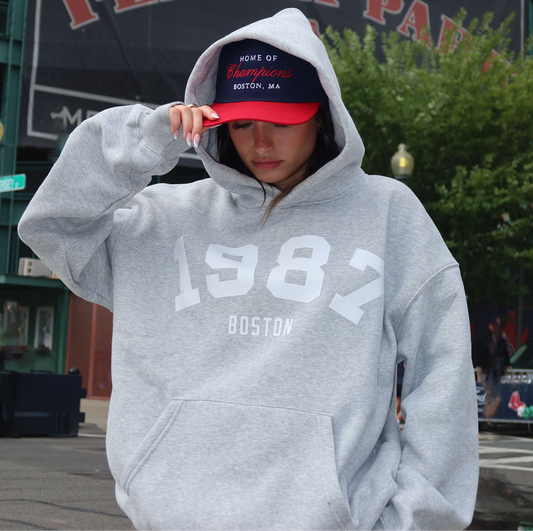 Boston hoodie oversized