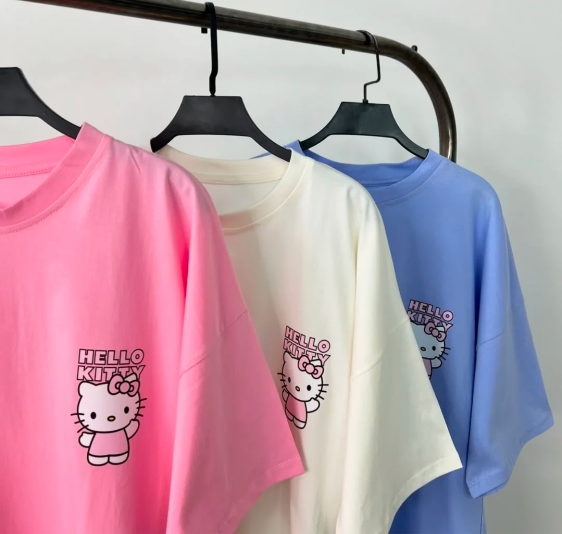 Hello kitty tshirts oversized