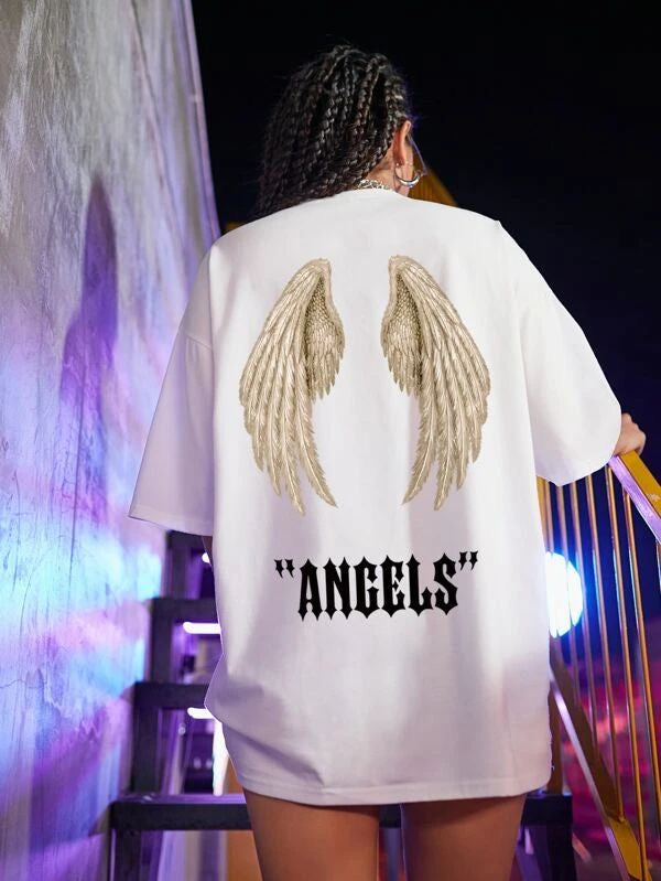 Angel women oversized tshirt