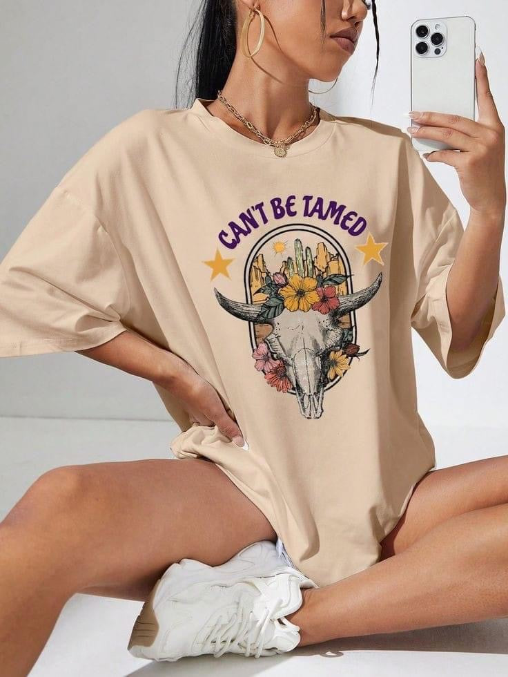 Cant be tamed women oversized top