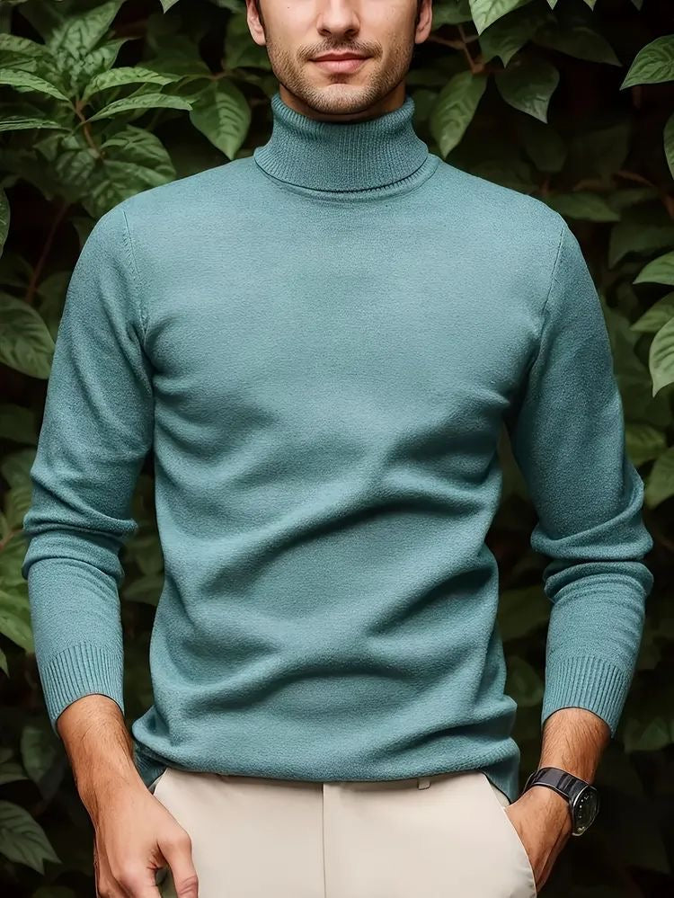 High Neck Men Mint Green