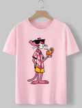 Shirt With Cool Pink Panther Print Regular Fit
