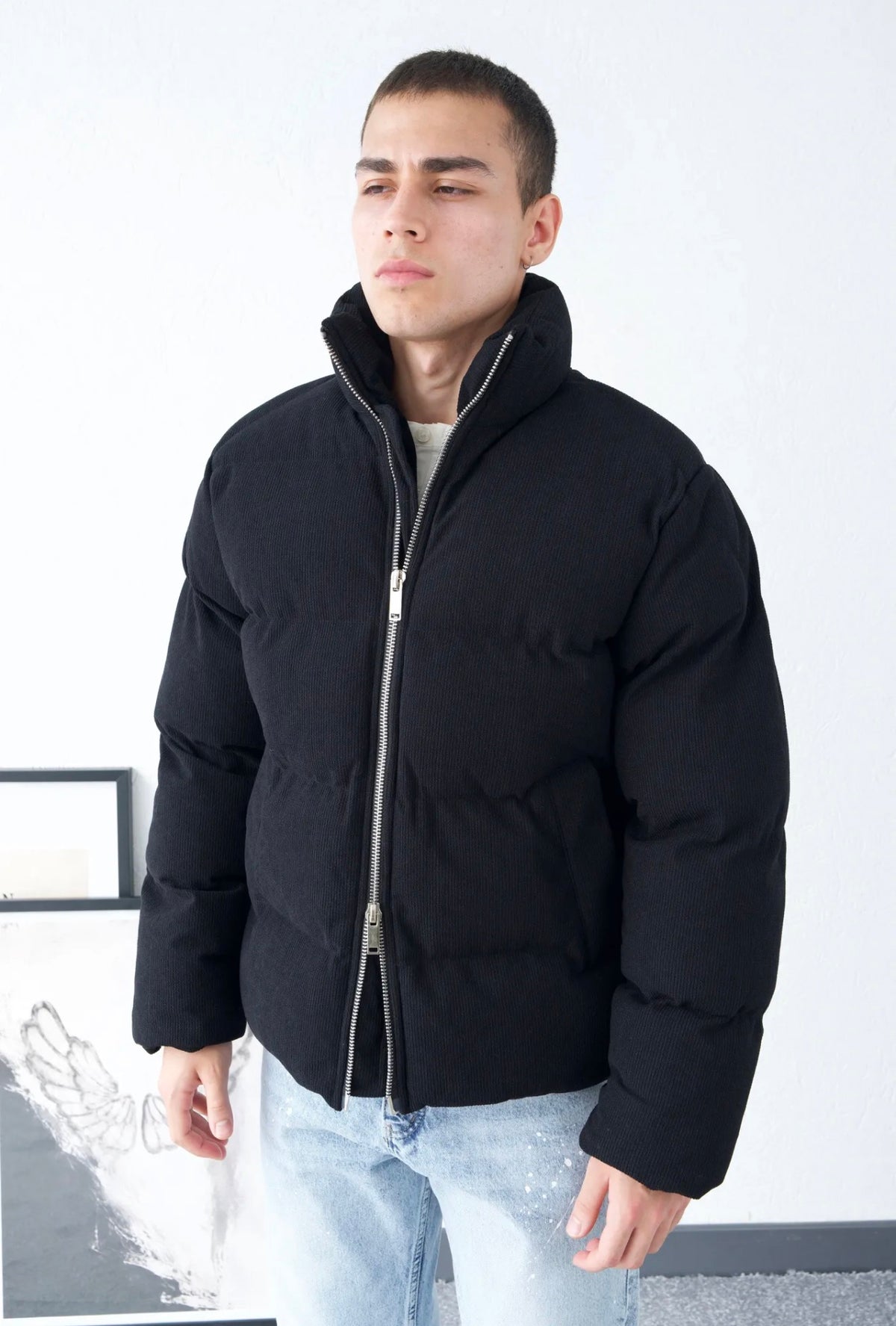 Premium Puffer Jacket – black