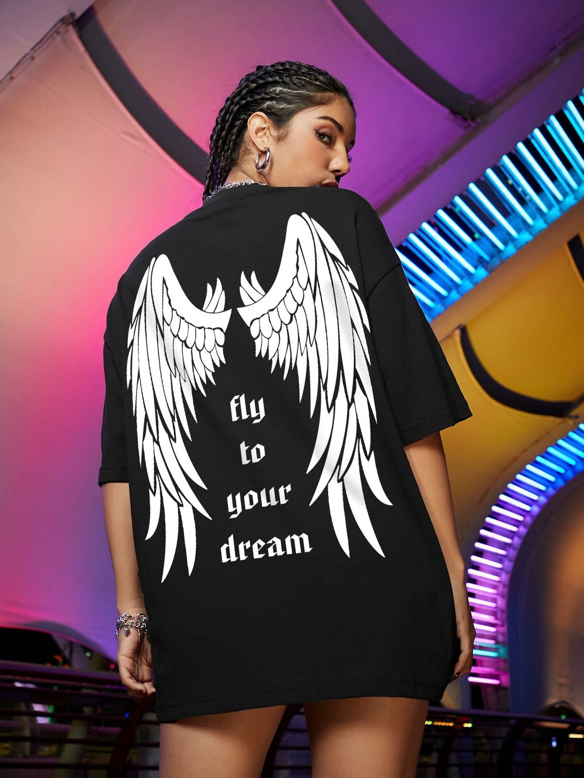 Wings Women Oversized Tshirts