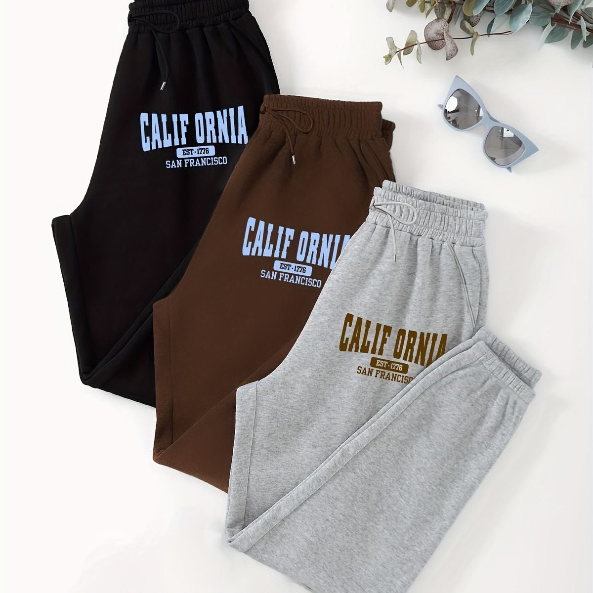 California women’s sweatpants fleece inside