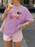 Cartoon Women Tshirt Oversized