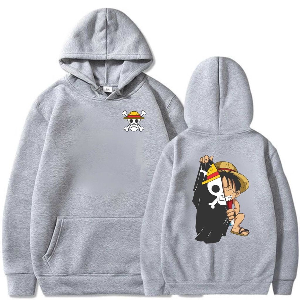 Anime one piece hoodie oversized