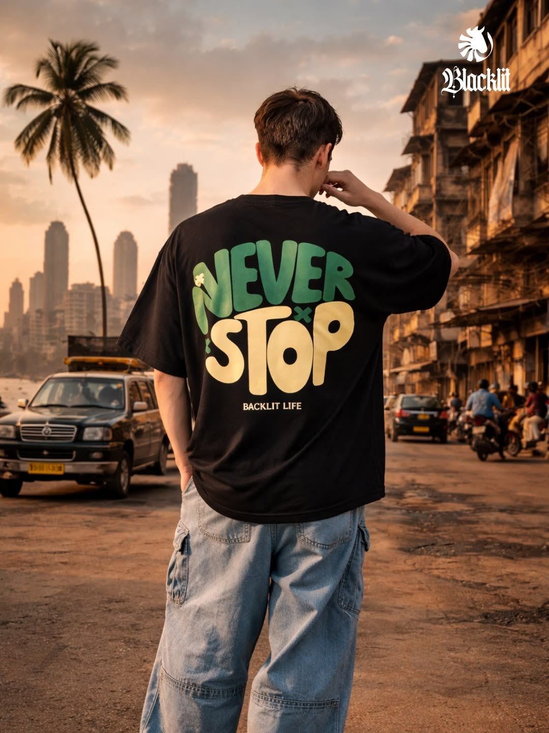 Never Stop Men Tshirts