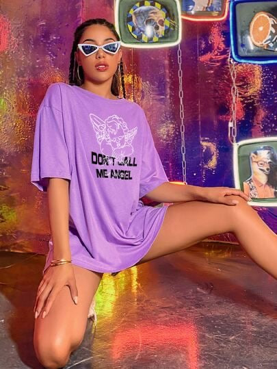 Angel women oversized tshirts