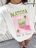 Matcha Women Tshirt Oversized