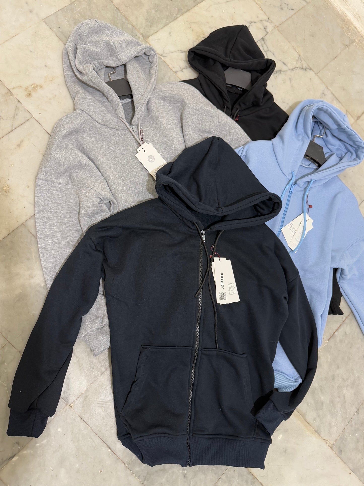 ZiP Up Hoodies Cotton French Terry