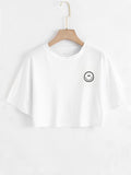 Face Women Crop Top
