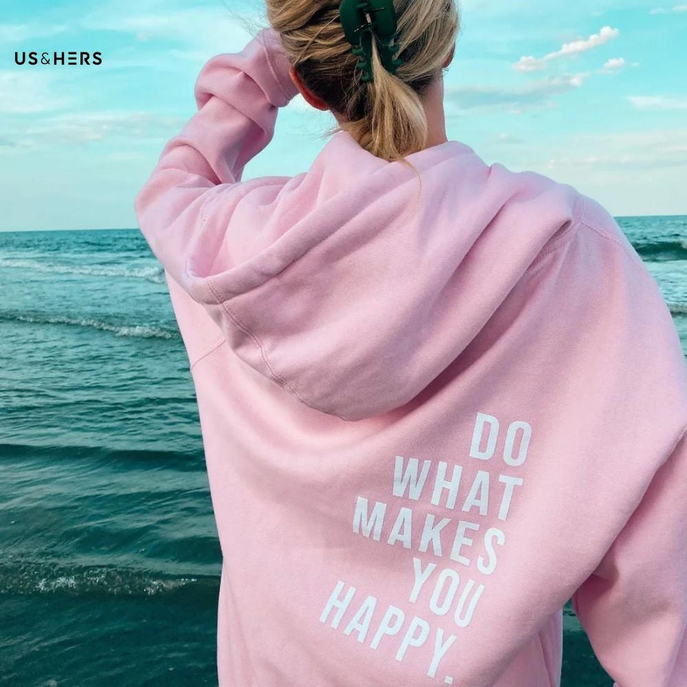 Do what makes you happy oversized hoodie