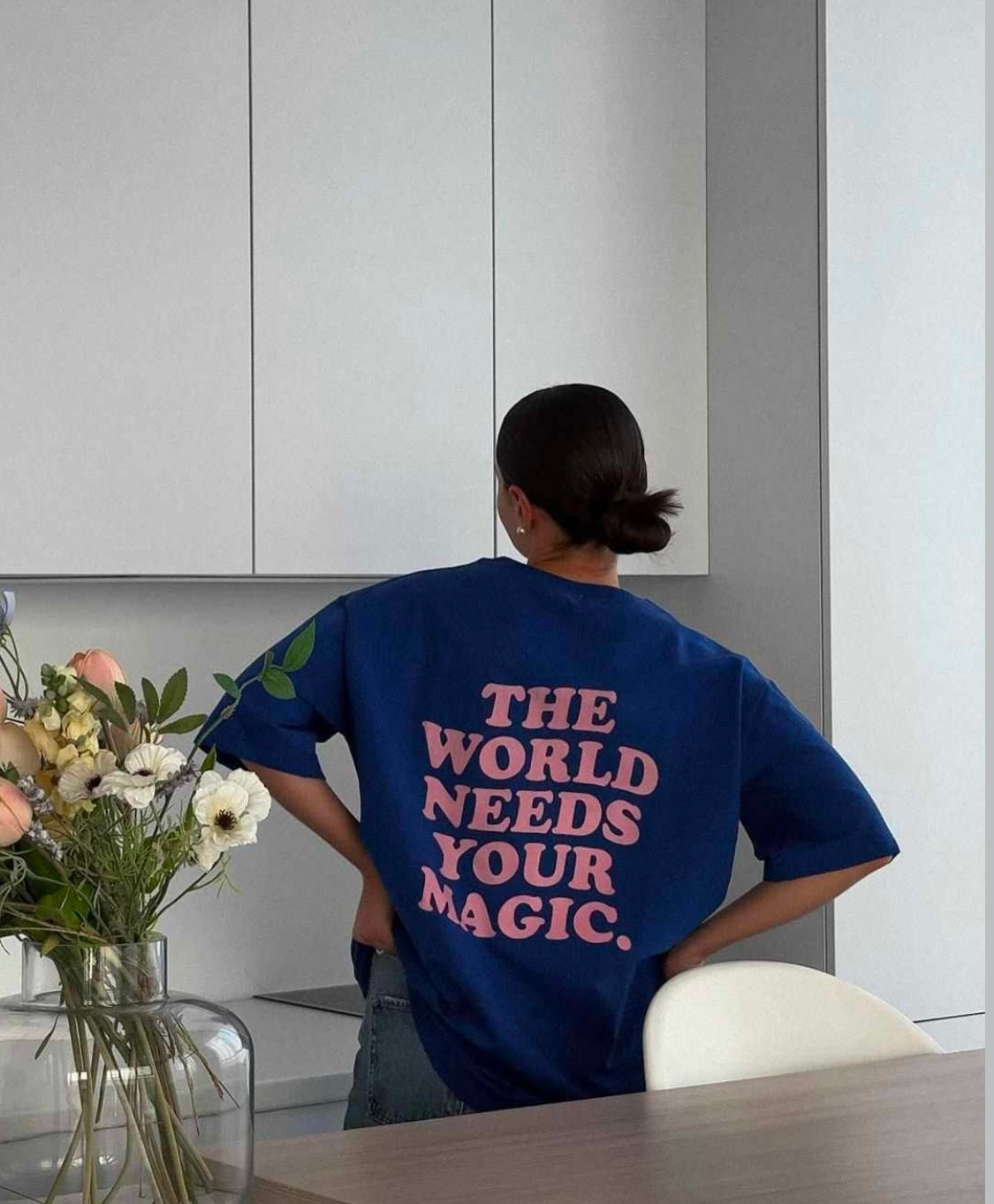 The World Needs Your Magic Oversized Women Tshirt
