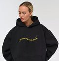 Dream big work hard oversized hoodie