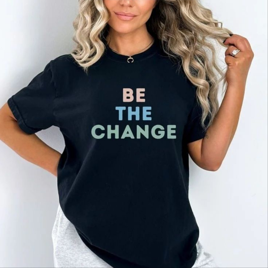 Be the change women's oversized tshirt