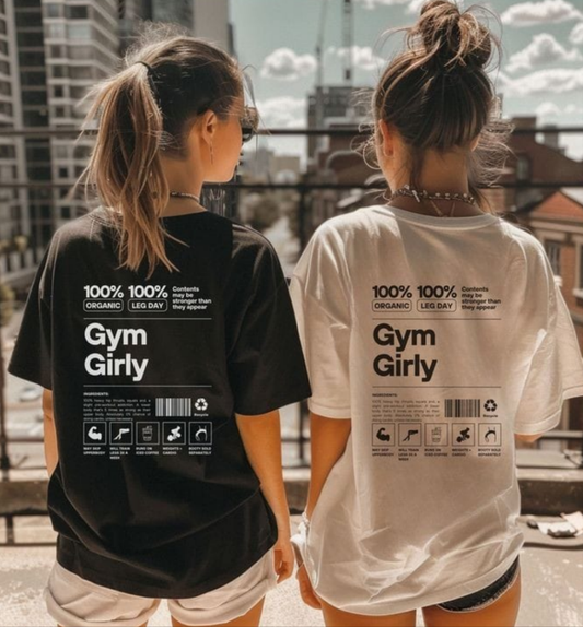 Gym Girly tshirt women oversized