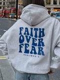 Women'S Hoodie With FAITH OVER FEAR