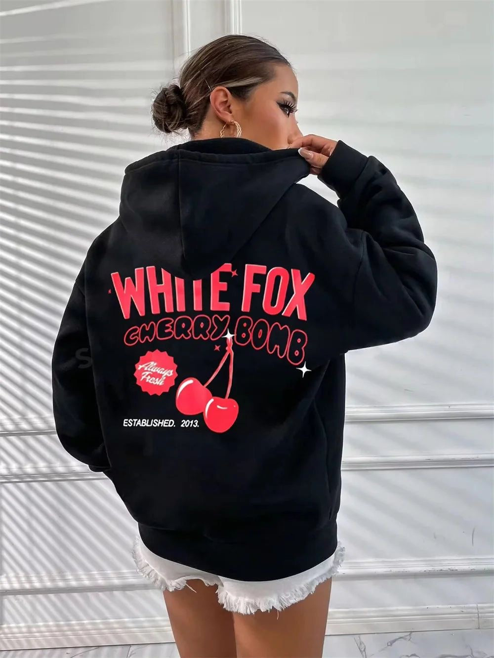 Cherry  And Fox Hoodie