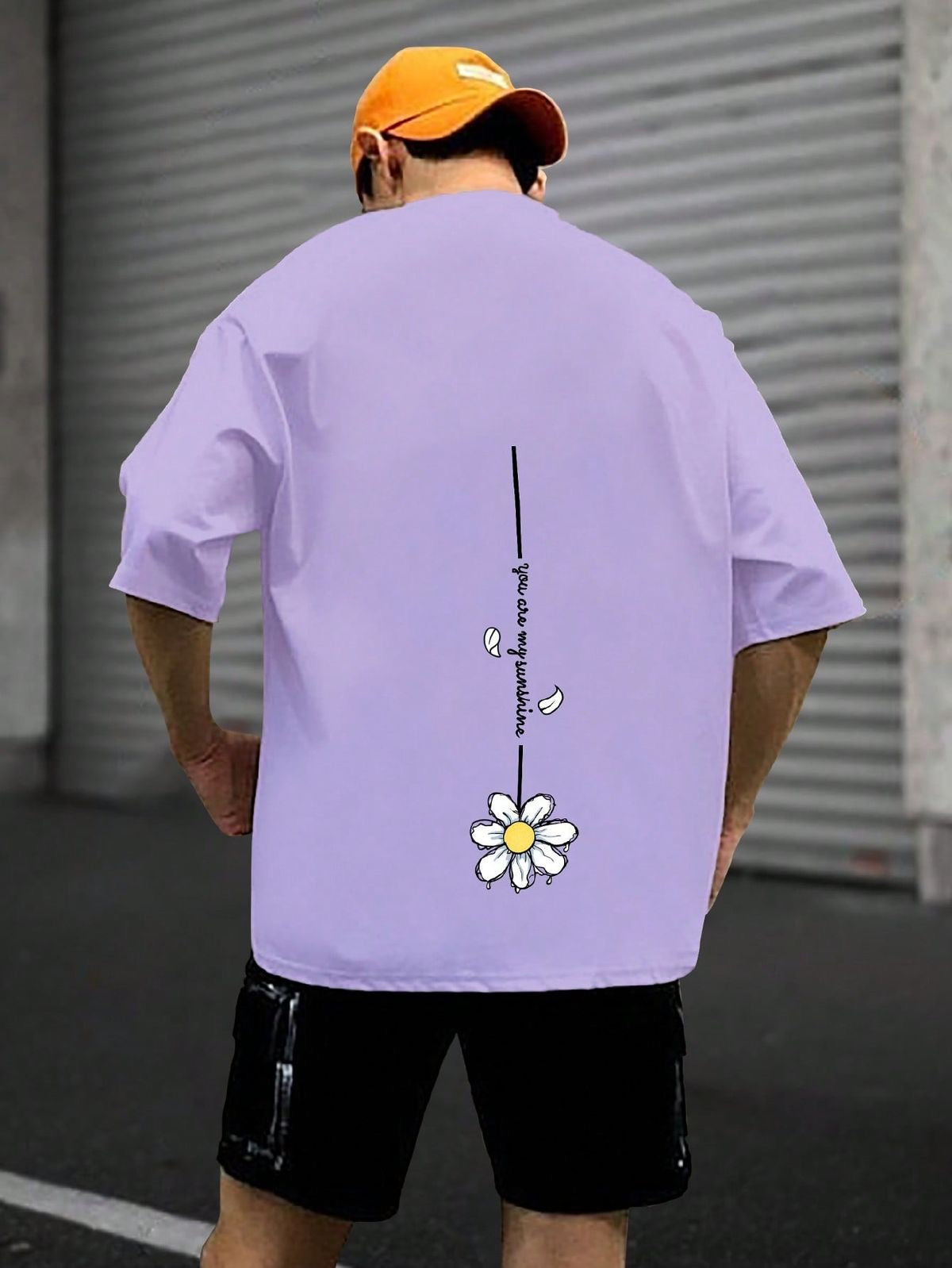Men’s Floral and Slogan Print