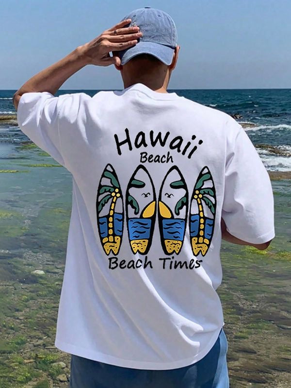 Men’s Casual Summer Tshirt With Letter Print
