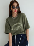 Slogan Graphic Drop Shoulder Tee