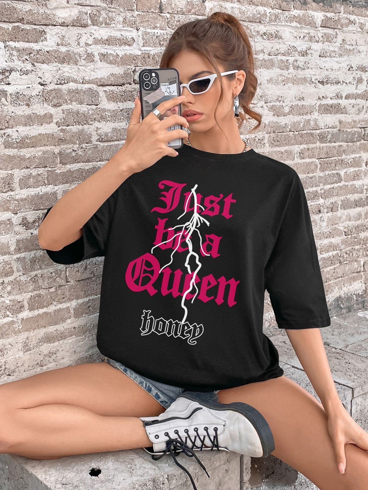 Lightning and letter tshirt