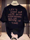 Letter Oversized Men’s Tshirt