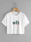 Women crop top cotton Oversized