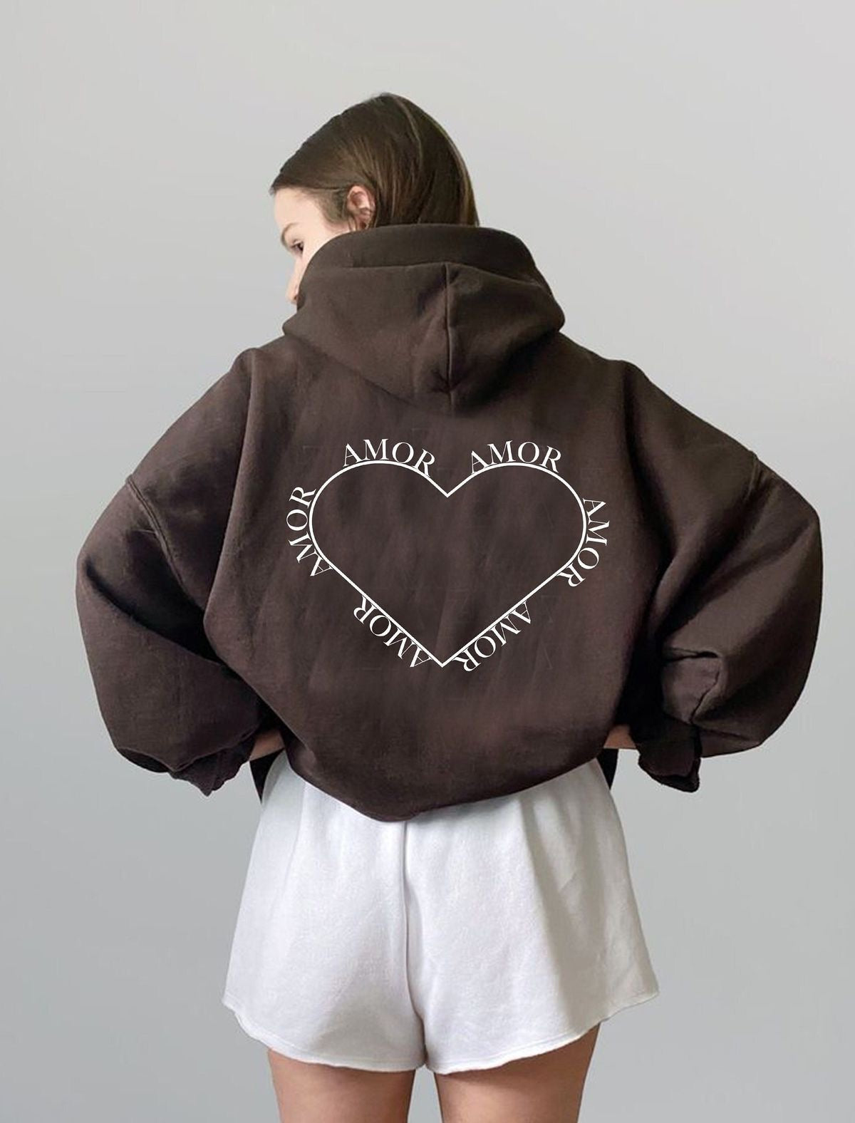 Amor hoodie oversized