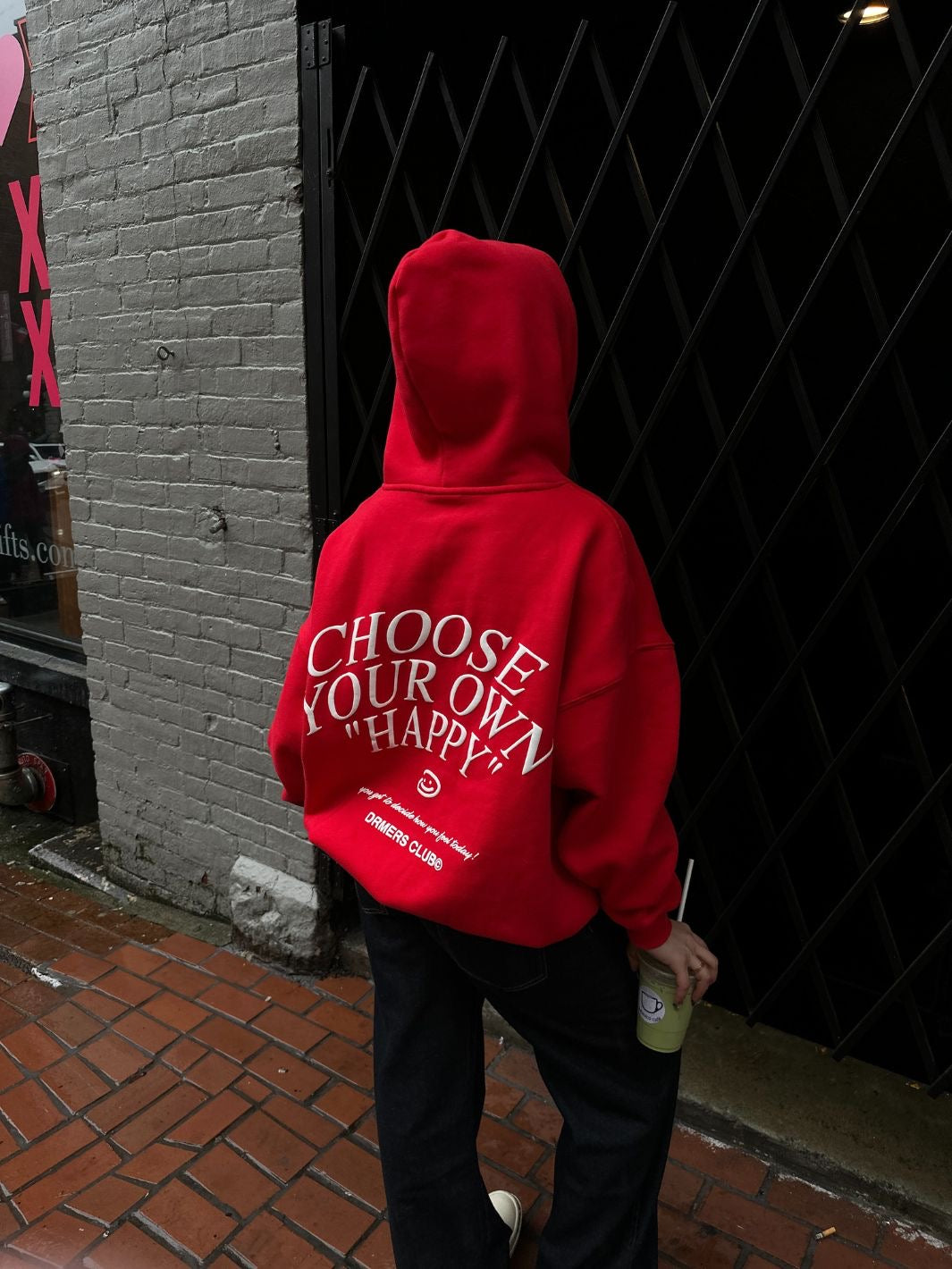 Choose your own happy hoodie oversized