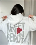 I left my 💔 in beirut oversized hoodie