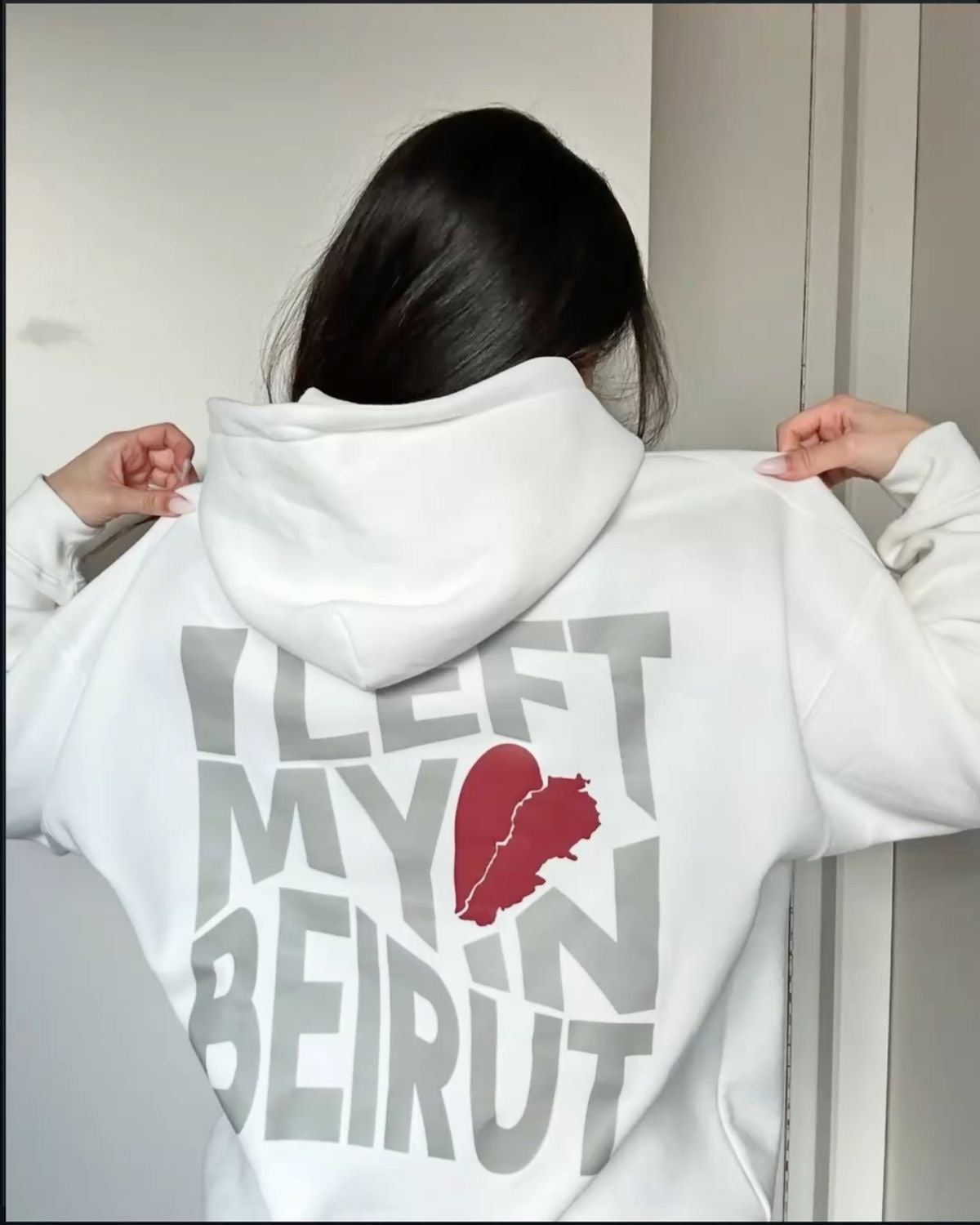 I left my 💔 in beirut oversized hoodie