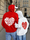 More Passionate Love Letter Graphic Hoodie, Couple Hoodies