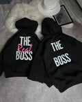 Matching Couple Hoodies, The Boss And The Real Boss