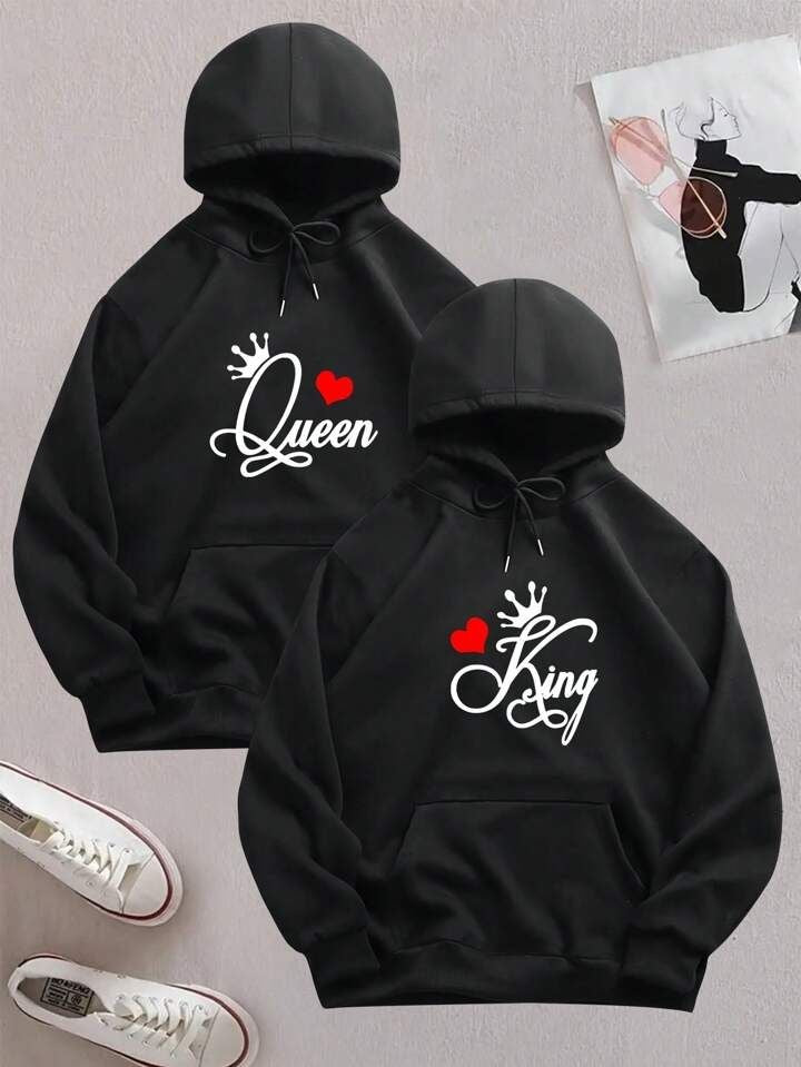Matching Couple Hoodies, King And Queen Hoodies