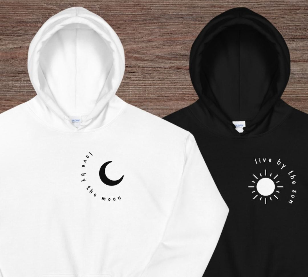 Sun Moon Hoodie, Matching Couple Hoodie