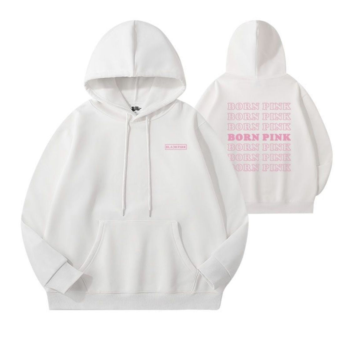 Black pink oversized hoodie